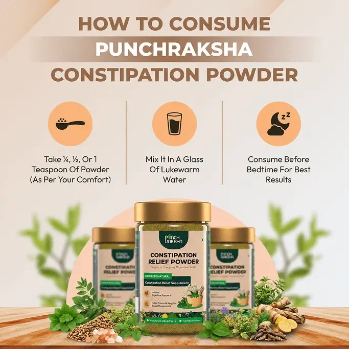 how to consume PunchRaksha Ayurvedic stool softener
